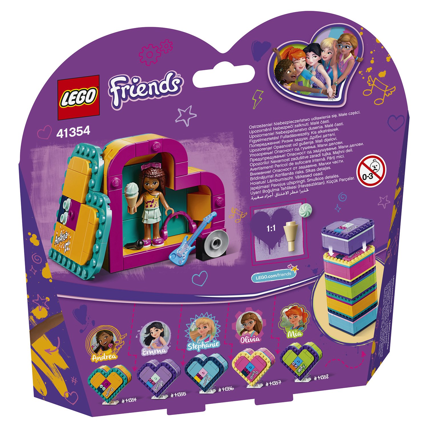 Конструктор Lego Friends Шкатулка-сердечко Андреа  